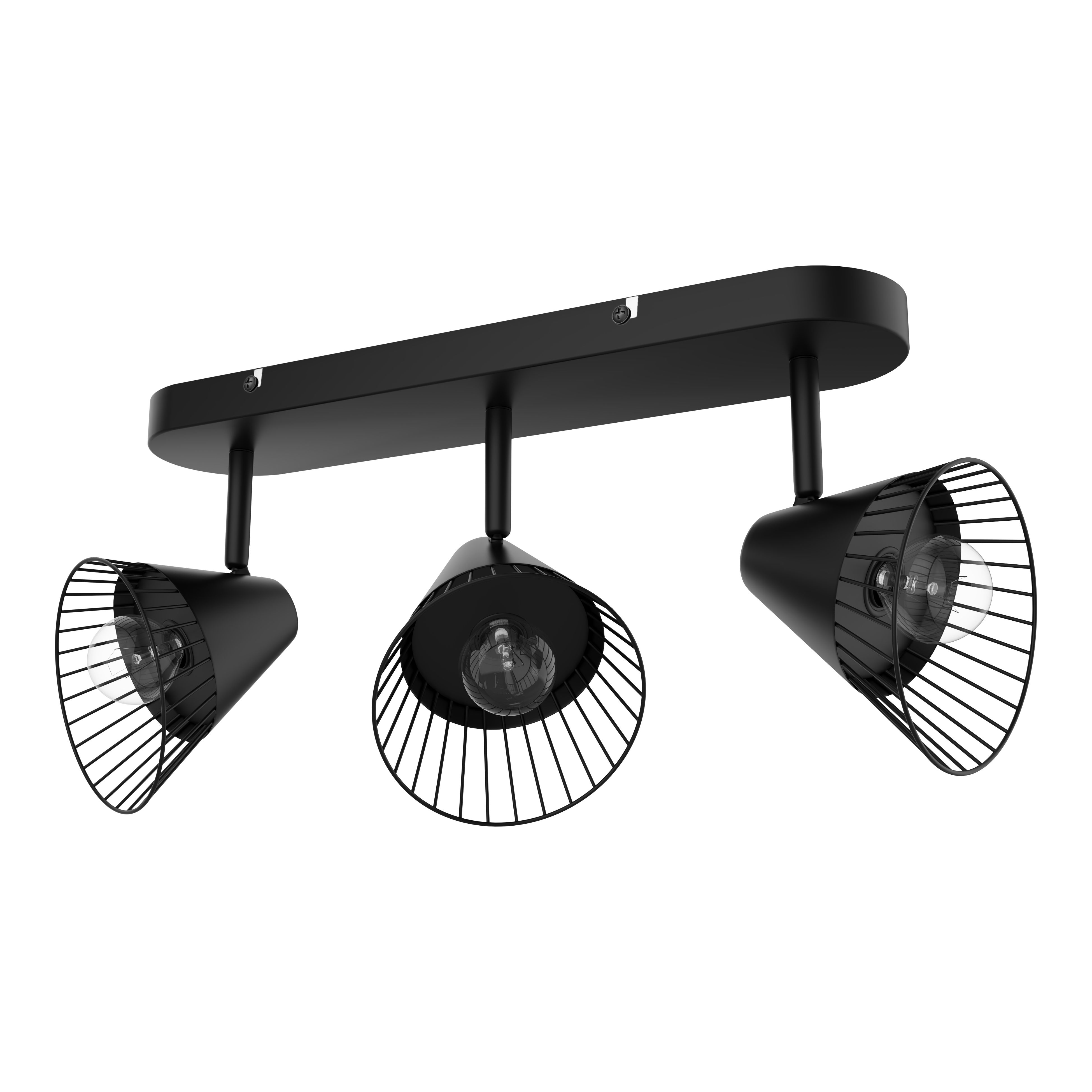 Tsolma Bar Matt Black 3 Light Spotlight