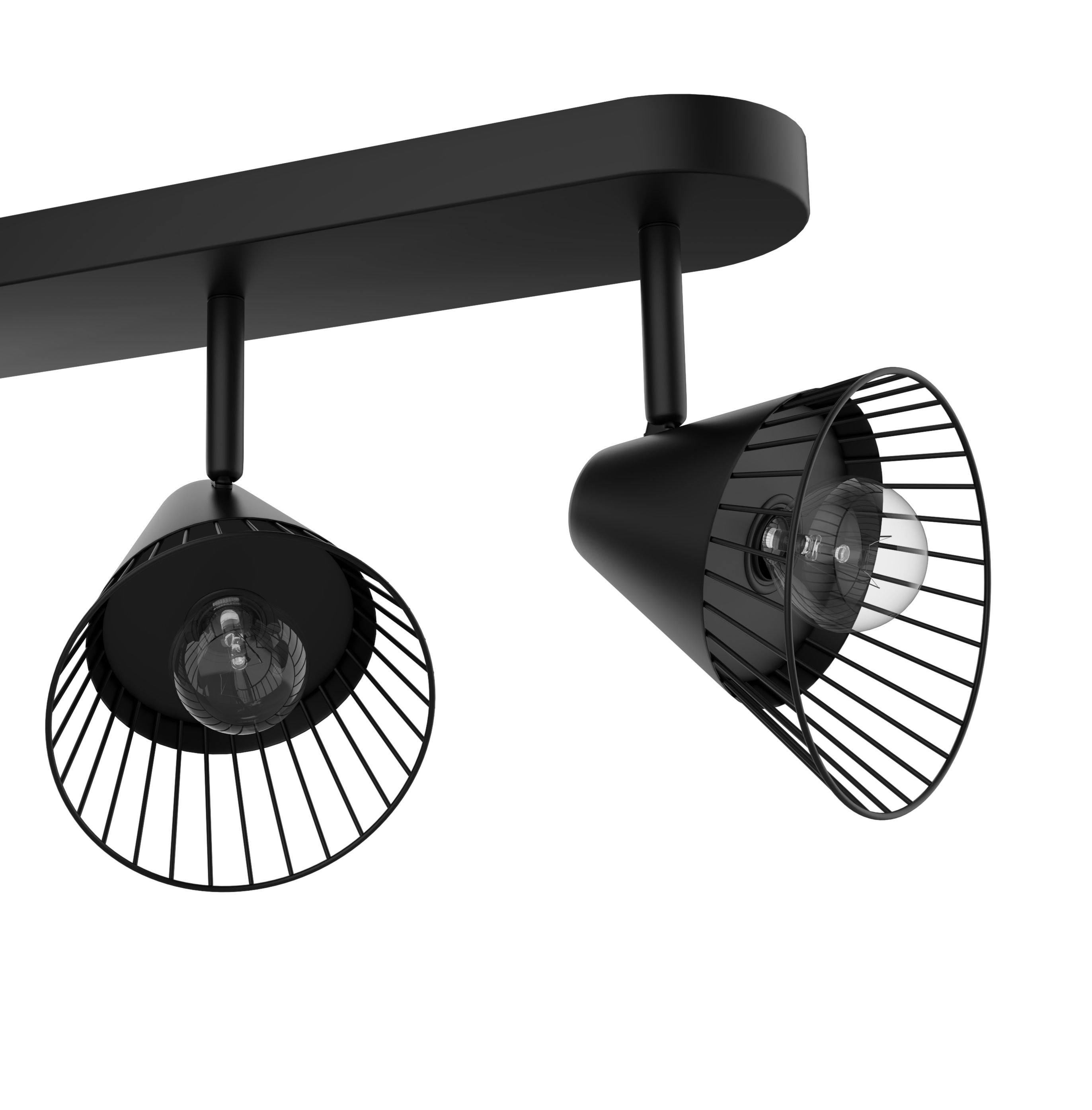 Tsolma Bar Matt Black 3 Light Spotlight