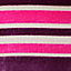 Tuberose Striped Cream, pink & purple Cushion