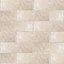 Tumbled Light beige Matt Plain Stone effect Tile, Pack of 15, (L)305mm (W)100mm