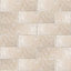 Tumbled Light beige Matt Stone effect Wall Tile Sample