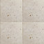 Tumbled Light beige Matt Wood effect Wall & floor Tile, Pack of 10, (L)305mm (W)305mm