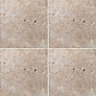 Tumbled Noce Matt Stone effect Wall & floor Tile Sample