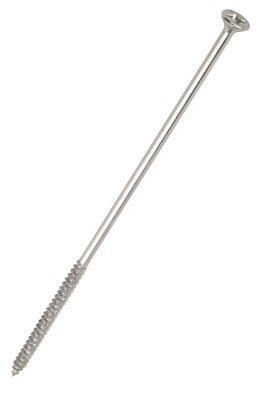Turbo Silver Double-countersunk Zinc-plated Carbon steel Screw (Dia)6mm (L)110mm, Pack