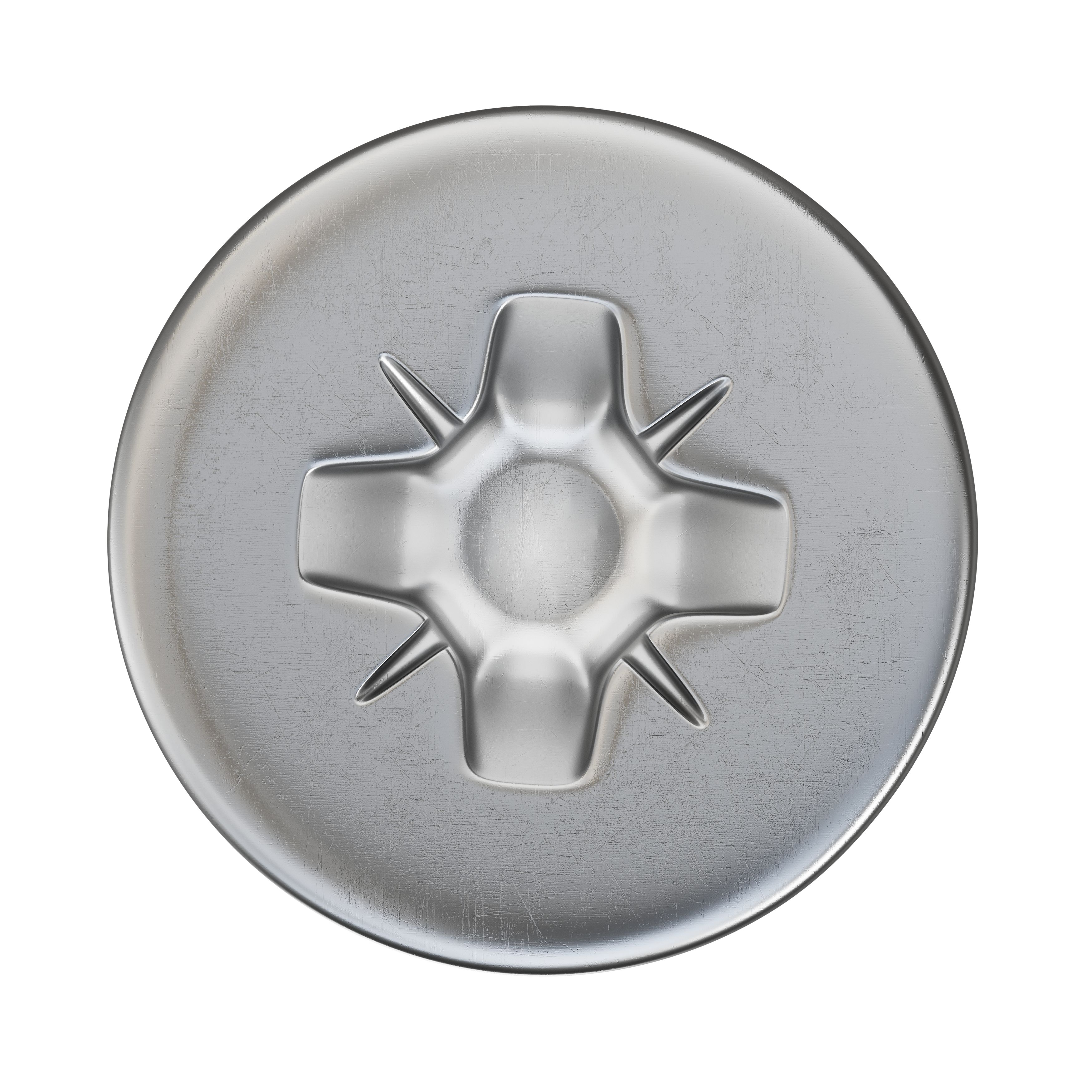 Turbo Silver PZ Double self-countersunk Zinc-plated Carbon steel Multipurpose screw (Dia)3mm (L)16mm, Pack of 200