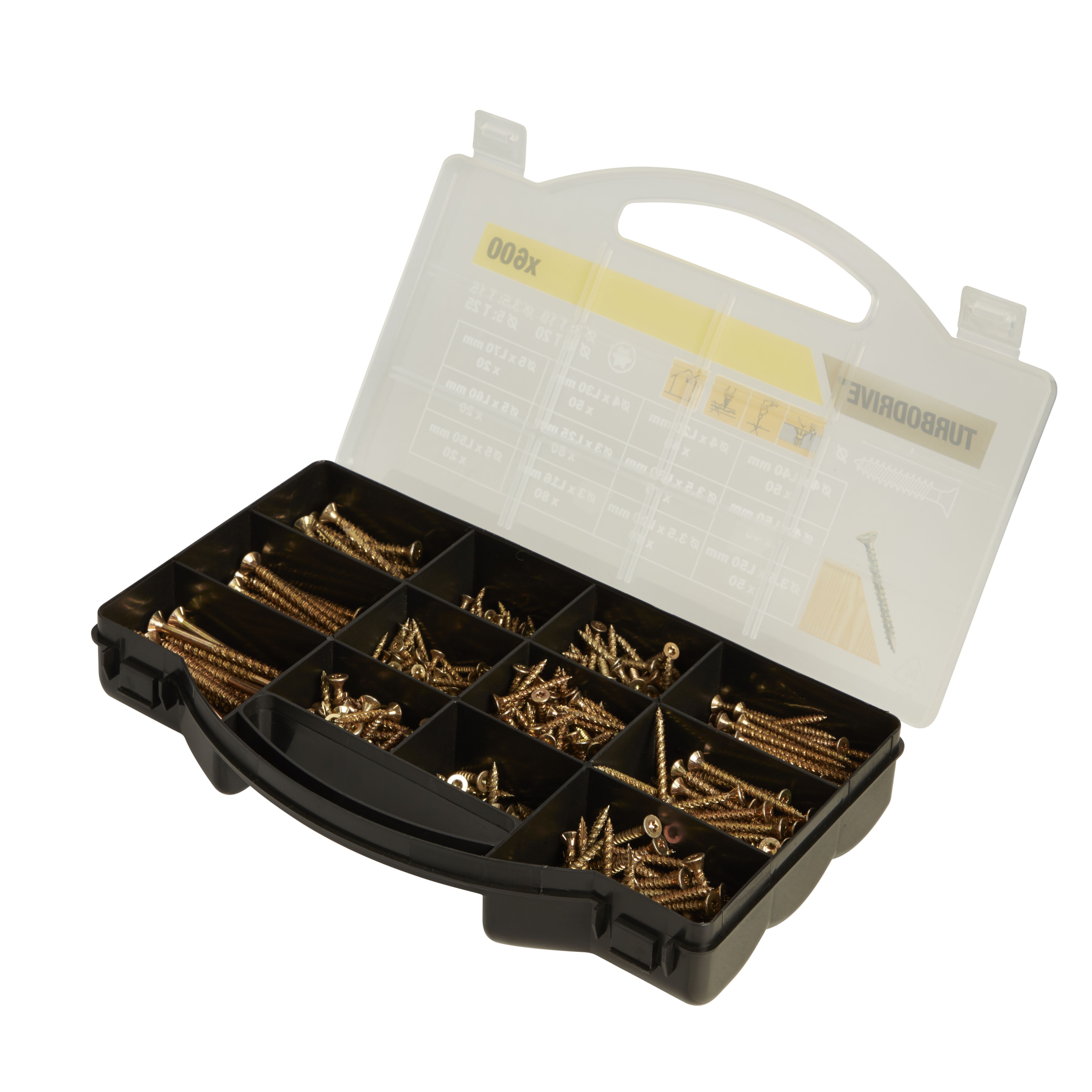 TurboDrive Assorted wood screw TX Double-countersunk Yellow-passivated ...