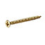 TurboDrive PZ Double-countersunk Yellow-passivated Steel Wood screw (Dia)4mm (L)40mm, Pack of 100