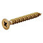 TurboDrive PZ Double-countersunk Yellow-passivated Steel Wood screw (Dia)5mm (L)40mm, Pack of 100