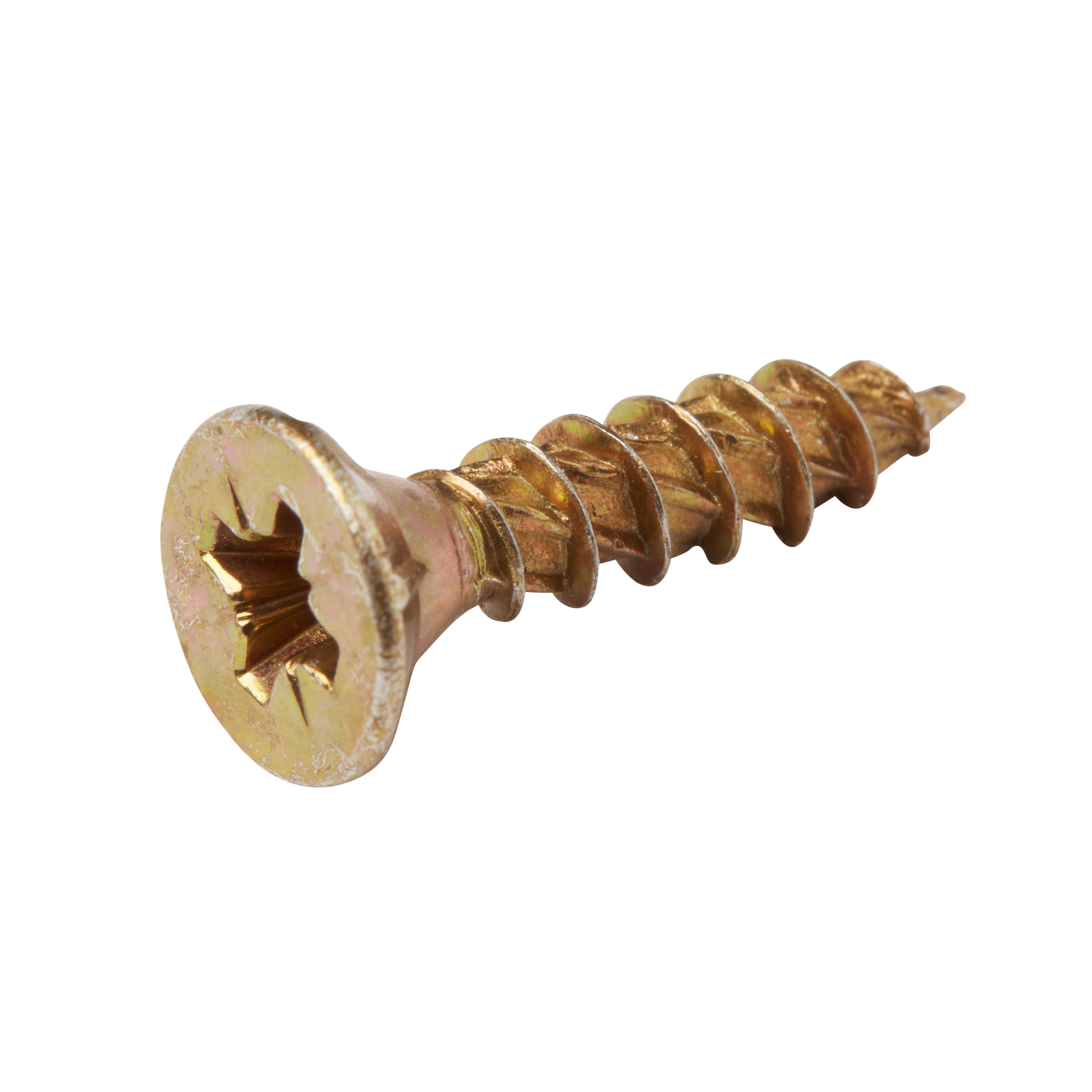 TurboDrive PZ Yellow-passivated Steel Screw (Dia)4.5mm (L)20mm, Pack of 20