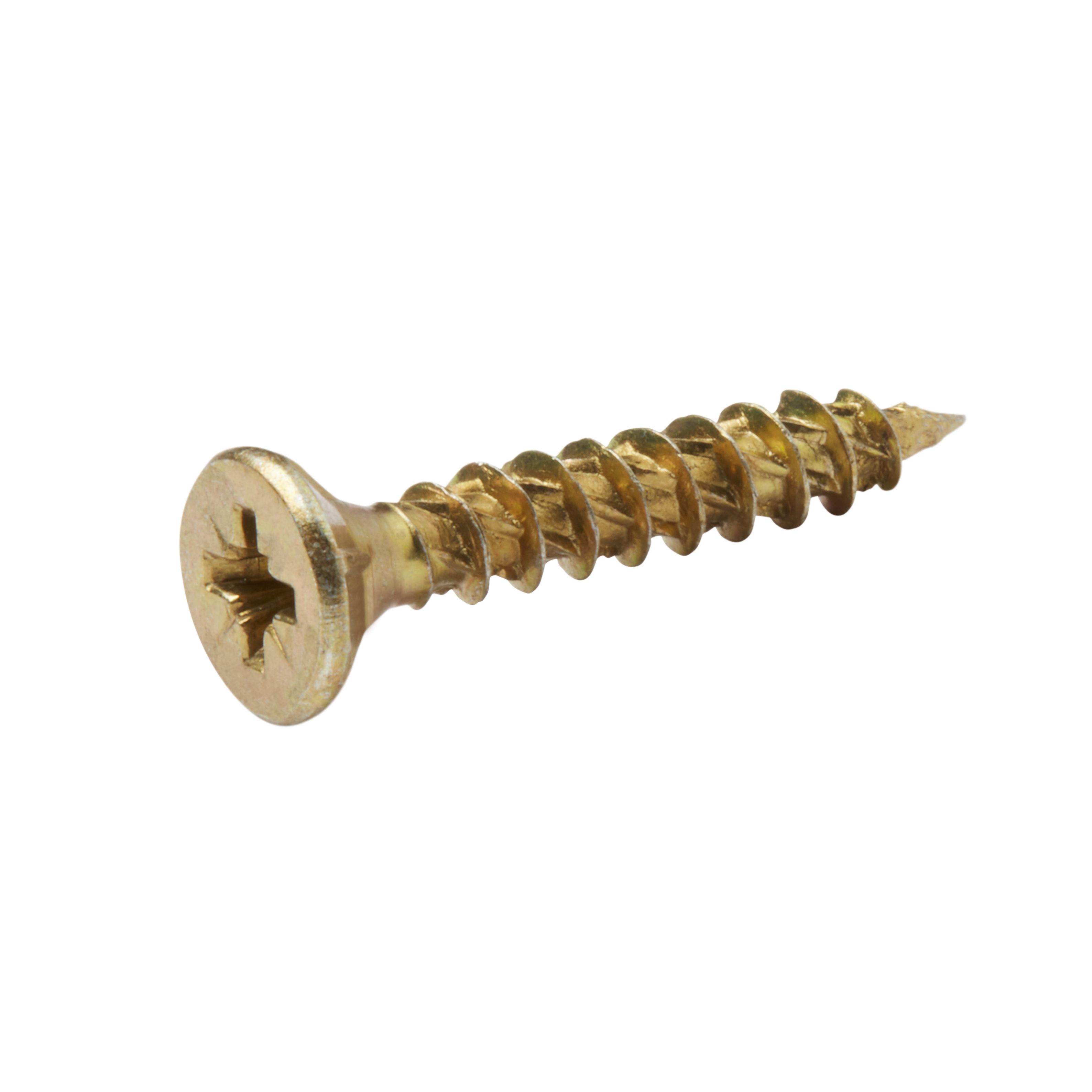 TurboDrive PZ Yellow-passivated Steel Screw (Dia)5mm (L)30mm, Pack of 20