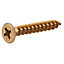 TurboDrive Steel Wood screw (Dia)4.5mm (L)30mm of 100