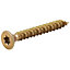 TurboDrive TX Double-countersunk Yellow-passivated Steel Wood screw (Dia)5mm (L)40mm, Pack of 100