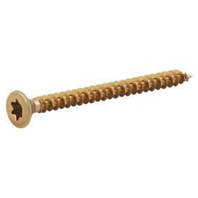 TurboDrive TX Double-countersunk Yellow-passivated Steel Wood screw (Dia)5mm (L)60mm, Pack of 200