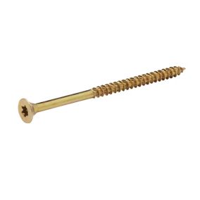 TurboDrive TX Double-countersunk Yellow-passivated Steel Wood screw (Dia)6mm (L)100mm, Pack of 100