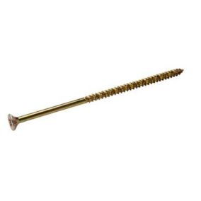 TurboDrive Yellow-passivated Steel Screw (Dia)5mm (L)120mm, Pack of 20