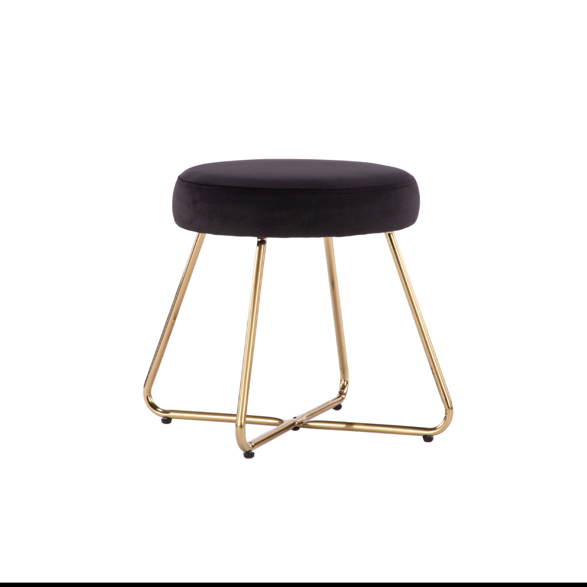 Turio Yellow Linen Effect Padded Stool By B&Q, 50 OFF