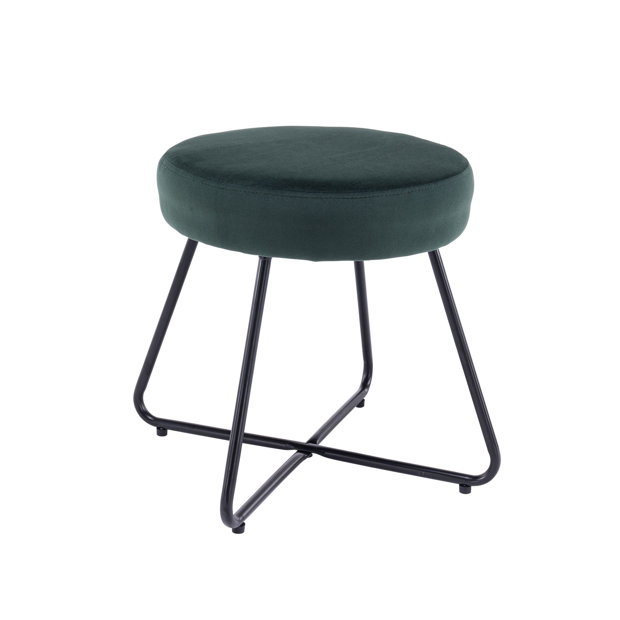 Turio Forest green Stool | DIY at B&Q