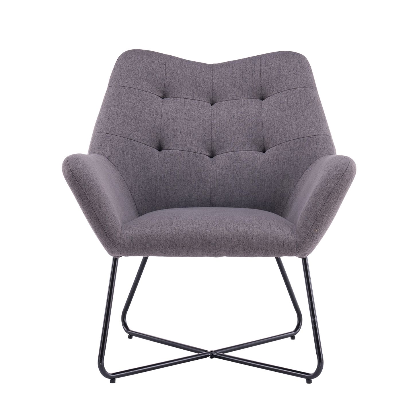 Turio Stone grey Linen effect Chair (H)865mm (W)750mm (D)800mm | DIY at B&Q