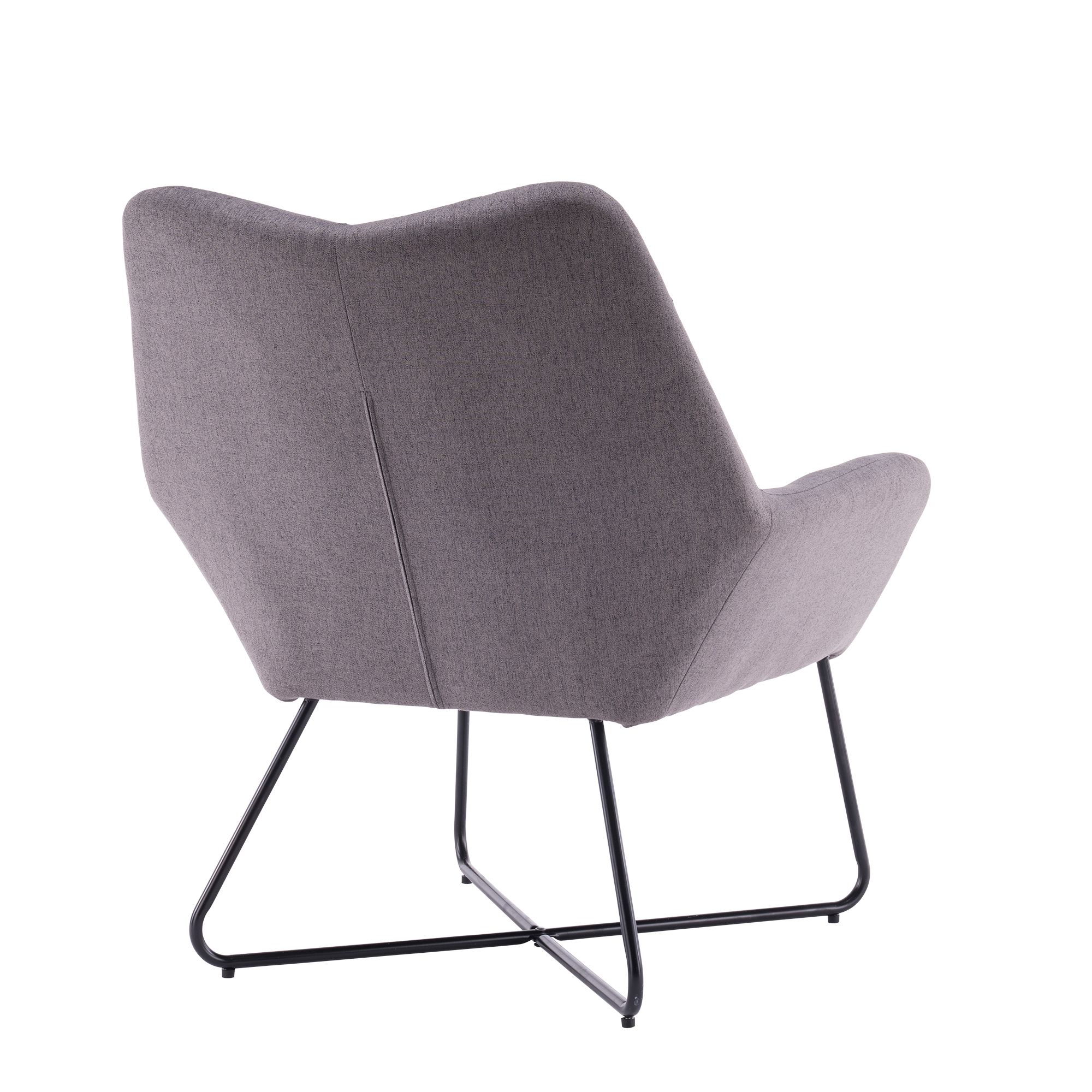 Turio Stone grey Linen effect Chair H 865mm W 750mm D 800mm