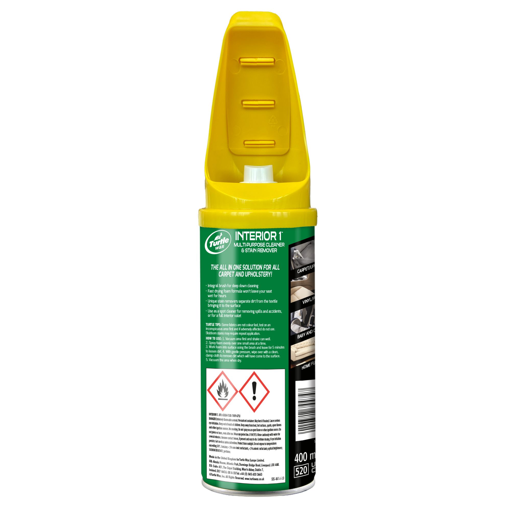 Turtle Wax Carpet & upholstery cleaner, 400ml