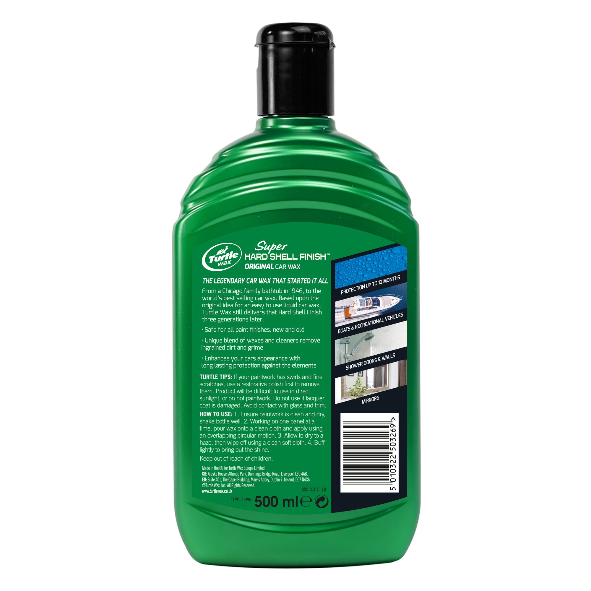 Turtle Wax Original Paintwork Car wax, 500ml Bottle