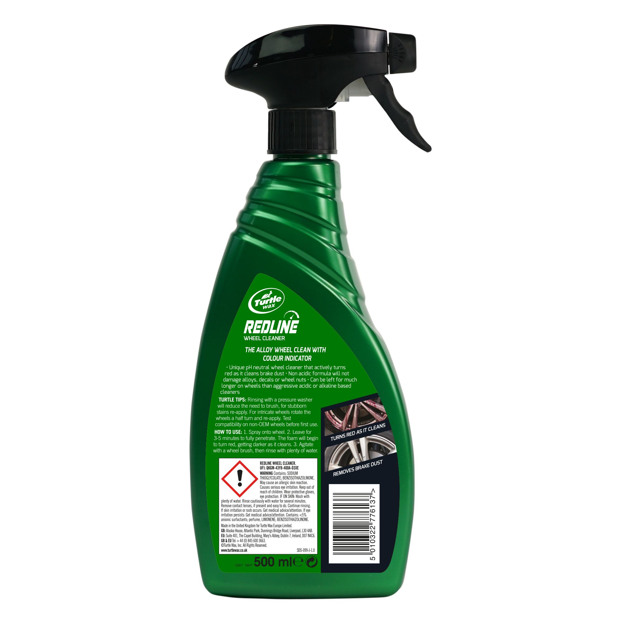 Turtle Wax Wheel Cleaner, 500ml Bottle