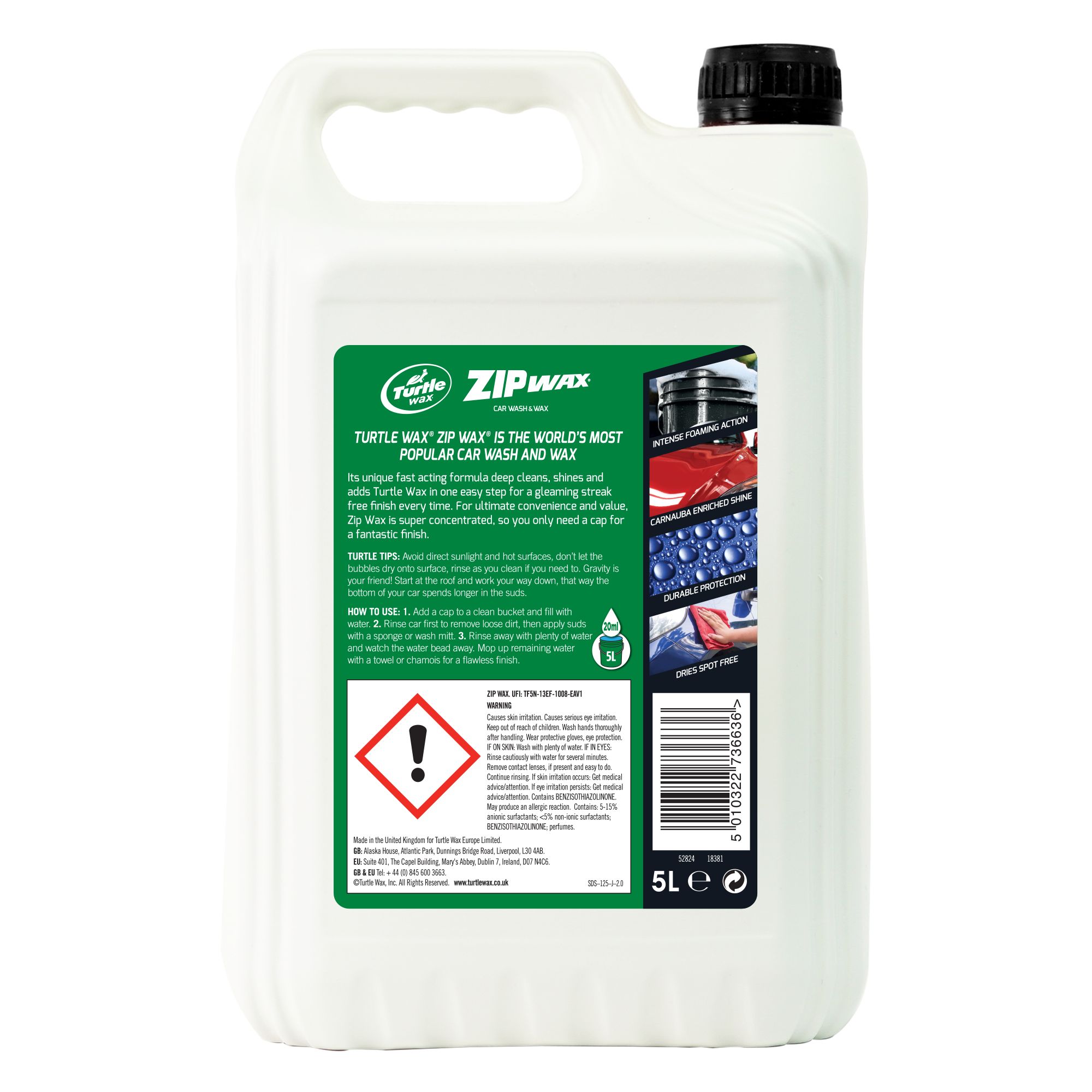 Turtle Wax Zipwax Paintwork Wash & wax