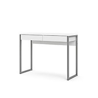 Tvilum Mali Gloss white 2 drawer Desk (H)765mm (W)1016mm (D)400mm