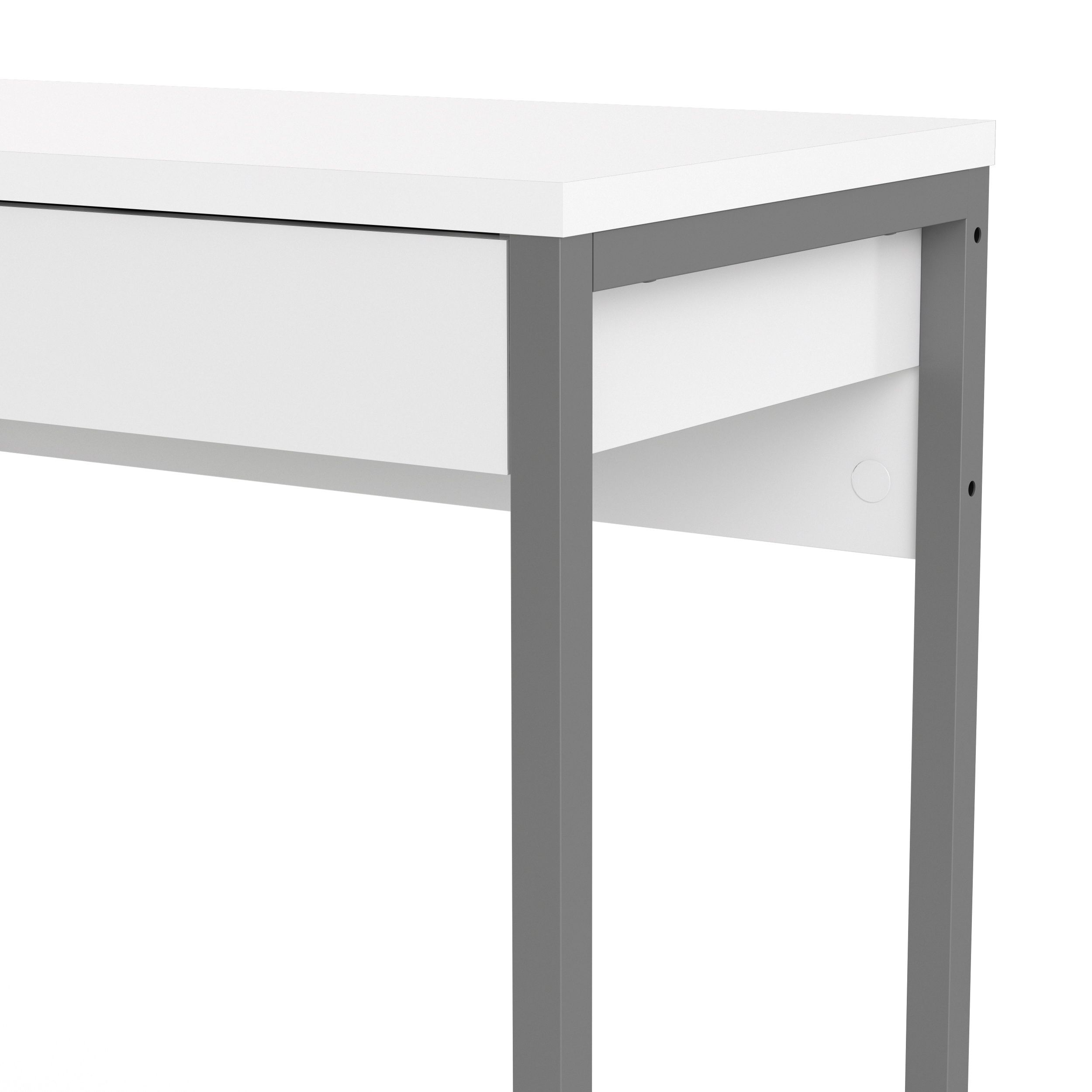 Tvilum white store desk with drawers