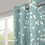 Twiz Blossom Spring Flower tree Lined Eyelet Curtain (W)167cm (L)183cm, Pair