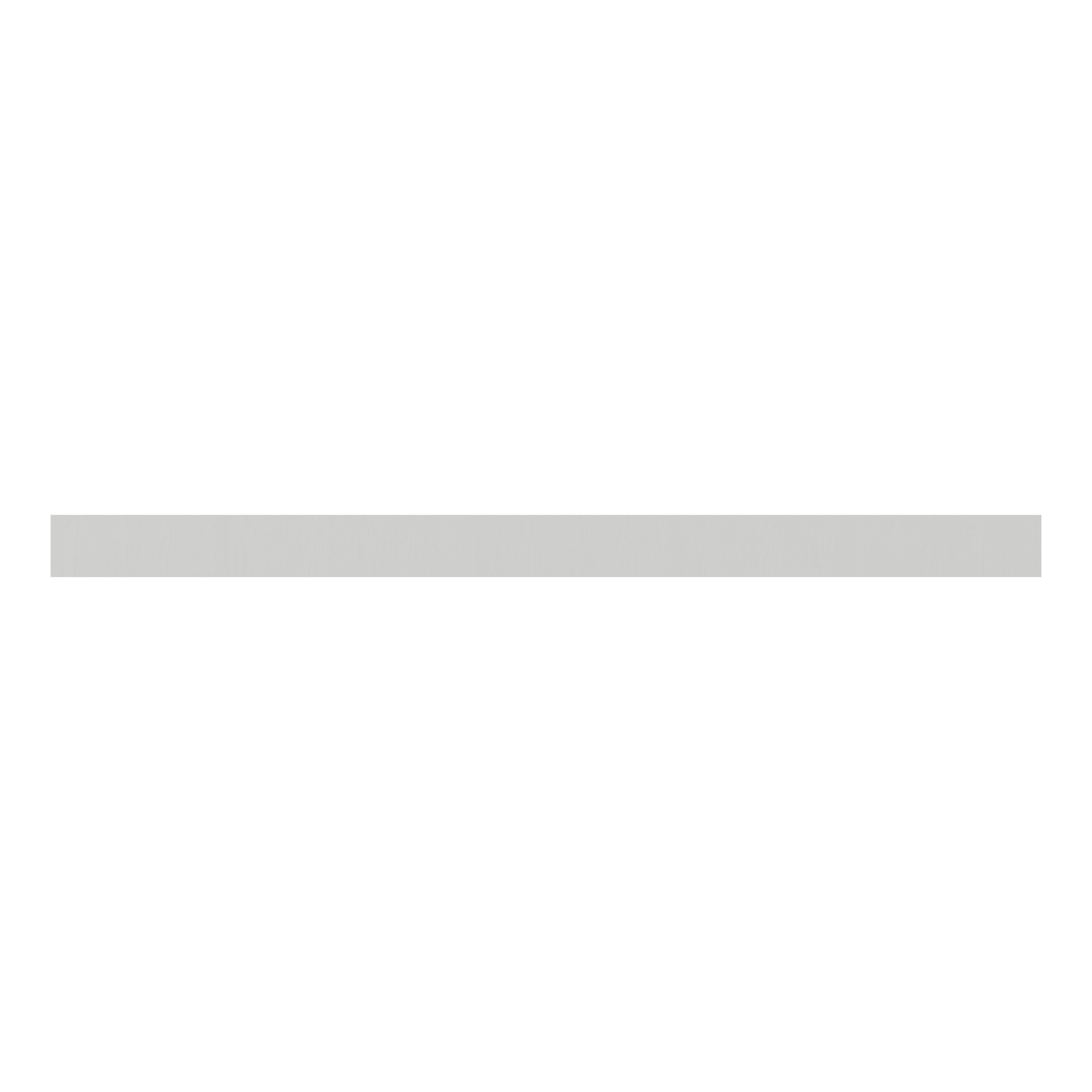 Tydeman Grey Painted wood effect Square edge Plinth, (L)2400mm