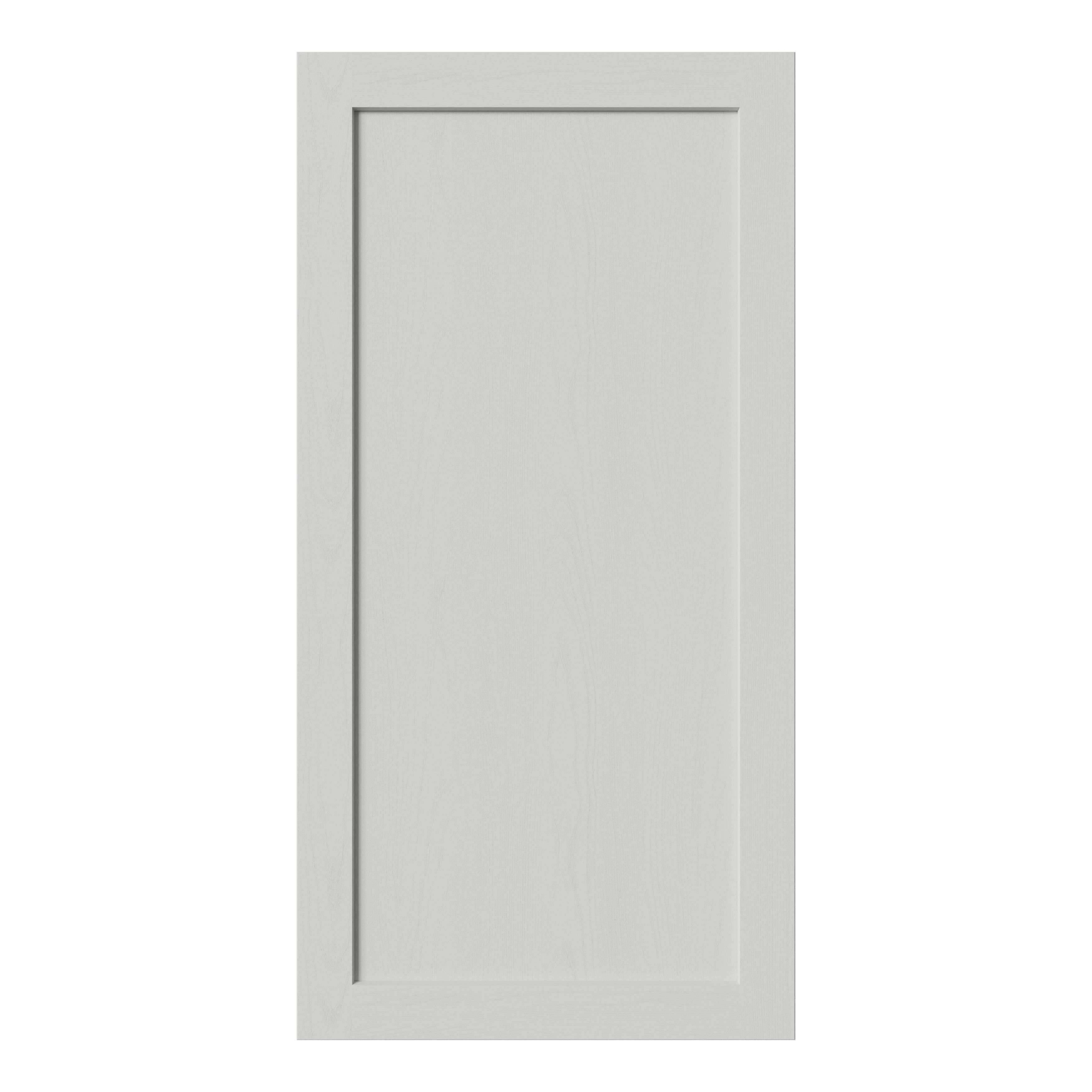 Tydeman Matt grey Shaker 50:50 Larder/fridge freezer Cabinet door (W)600mm (H)1181mm (T)20mm