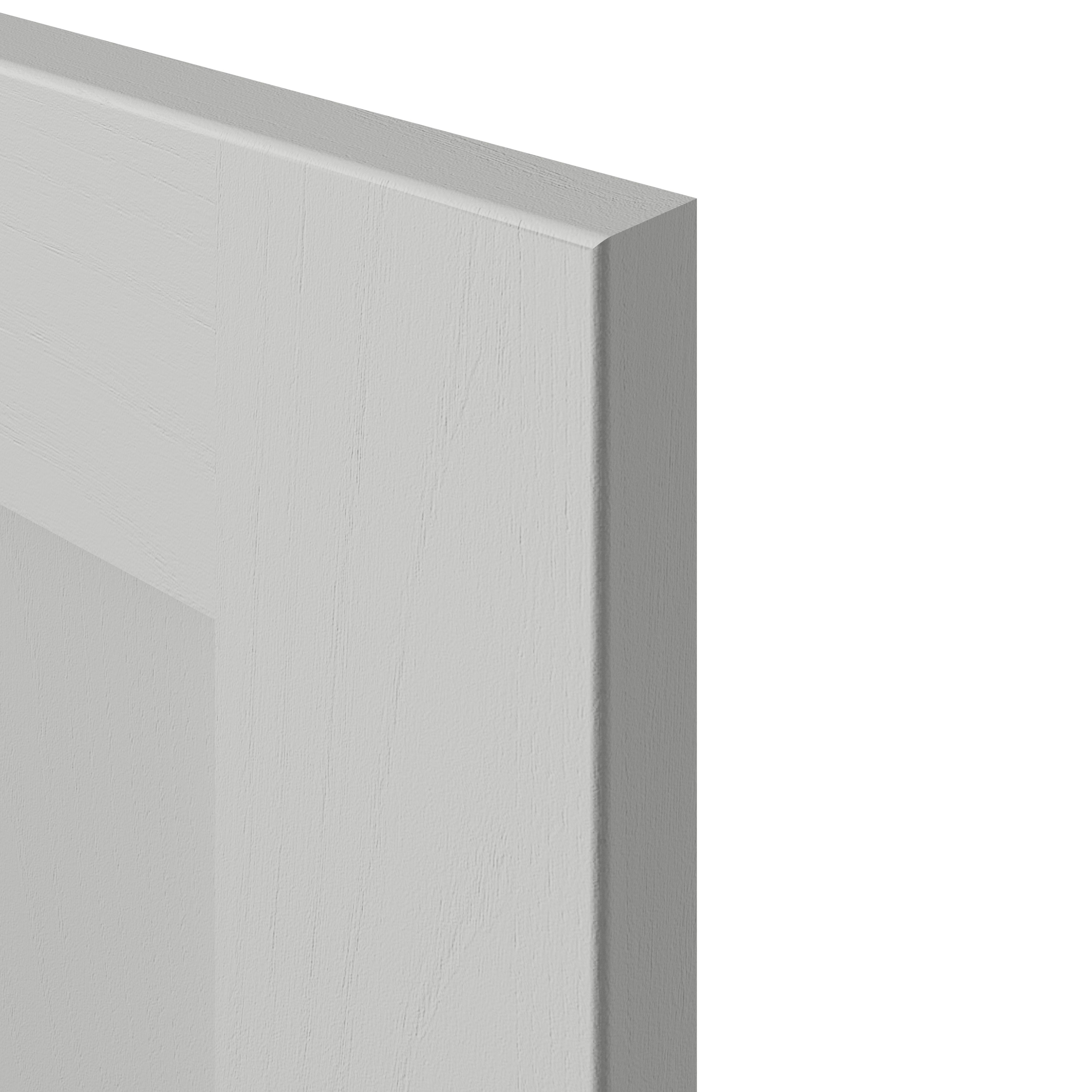 Tydeman Matt grey Shaker Bridging door & pan drawer front, 356mm x 20mm x 597mm 600mm