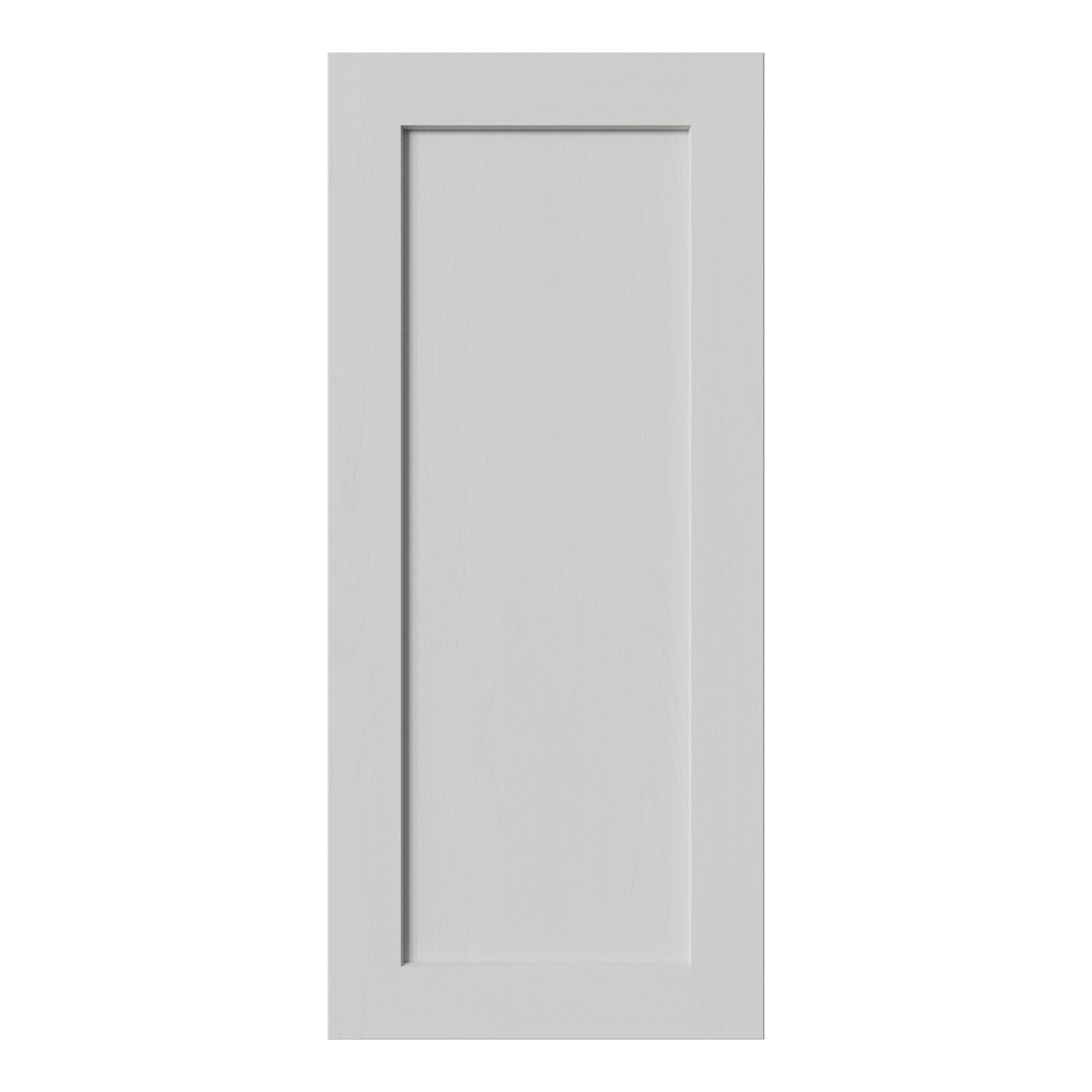 Tydeman Matt grey Shaker Tall wall Cabinet door (W)400mm (H)900mm (T)20mm