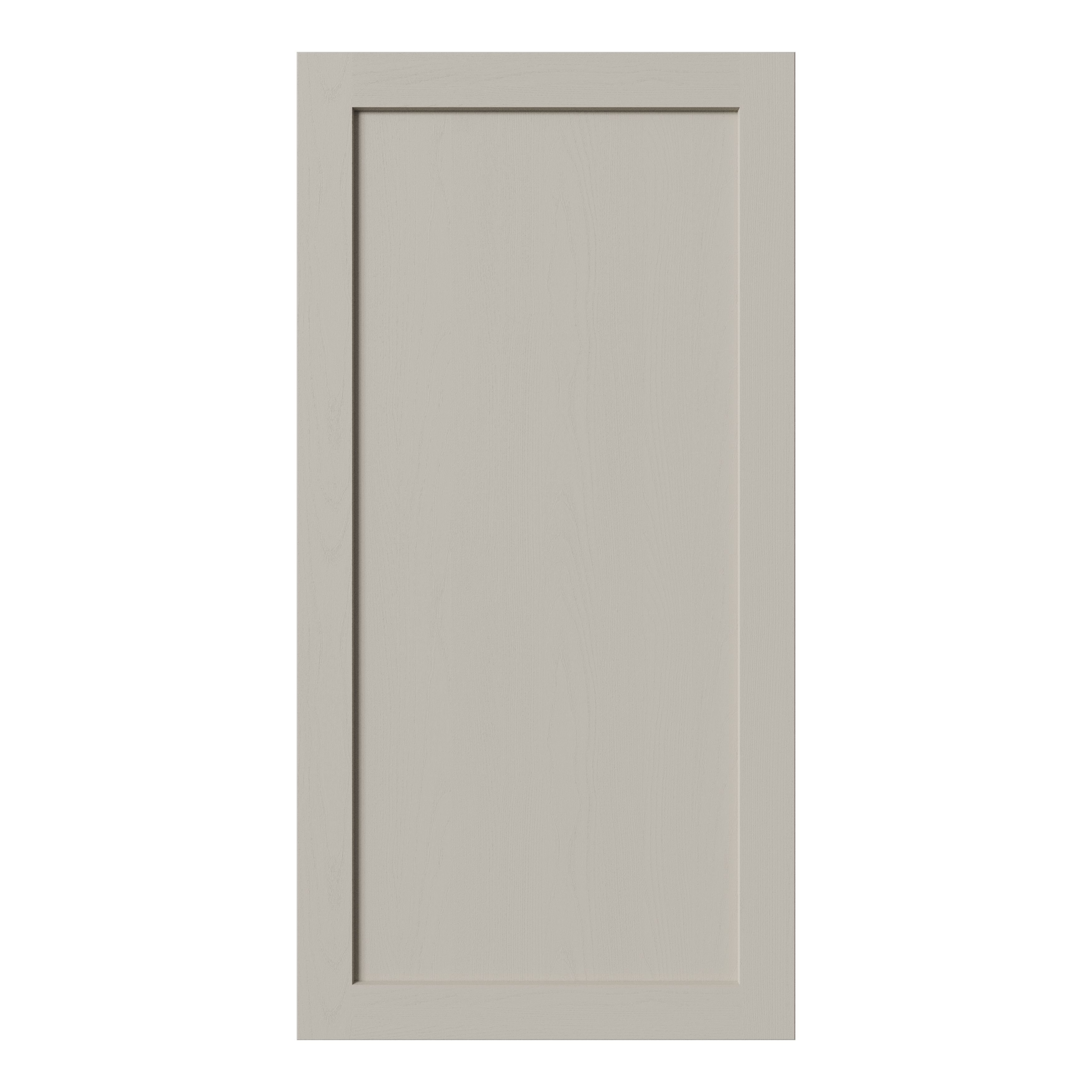 Tydeman Matt pebble Shaker 50:50 Larder/fridge freezer Cabinet door (W)600mm (H)1181mm (T)20mm