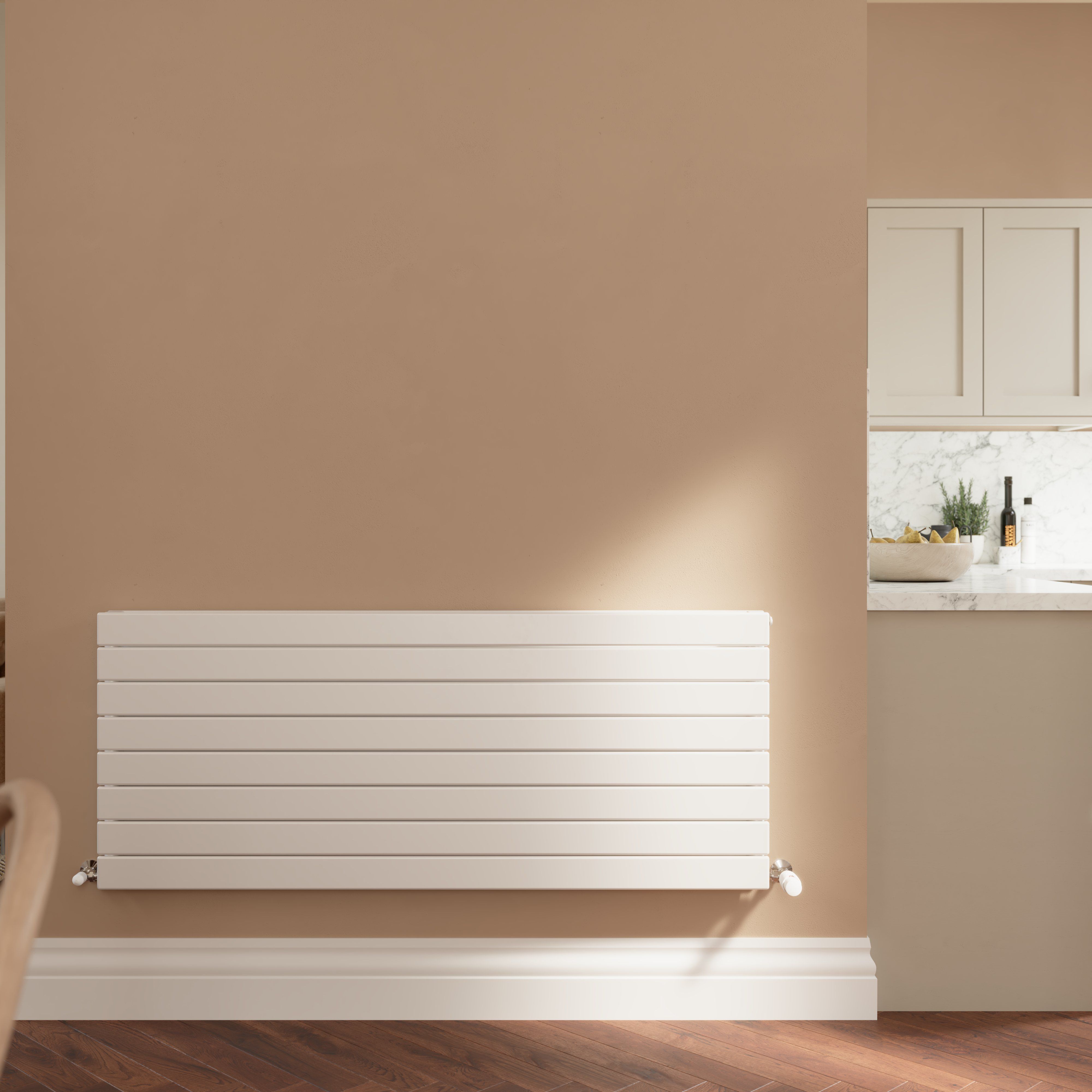 Tydeman Matt pebble Shaker Base/wall Cabinet door (W)400mm (H)720mm (T)20mm