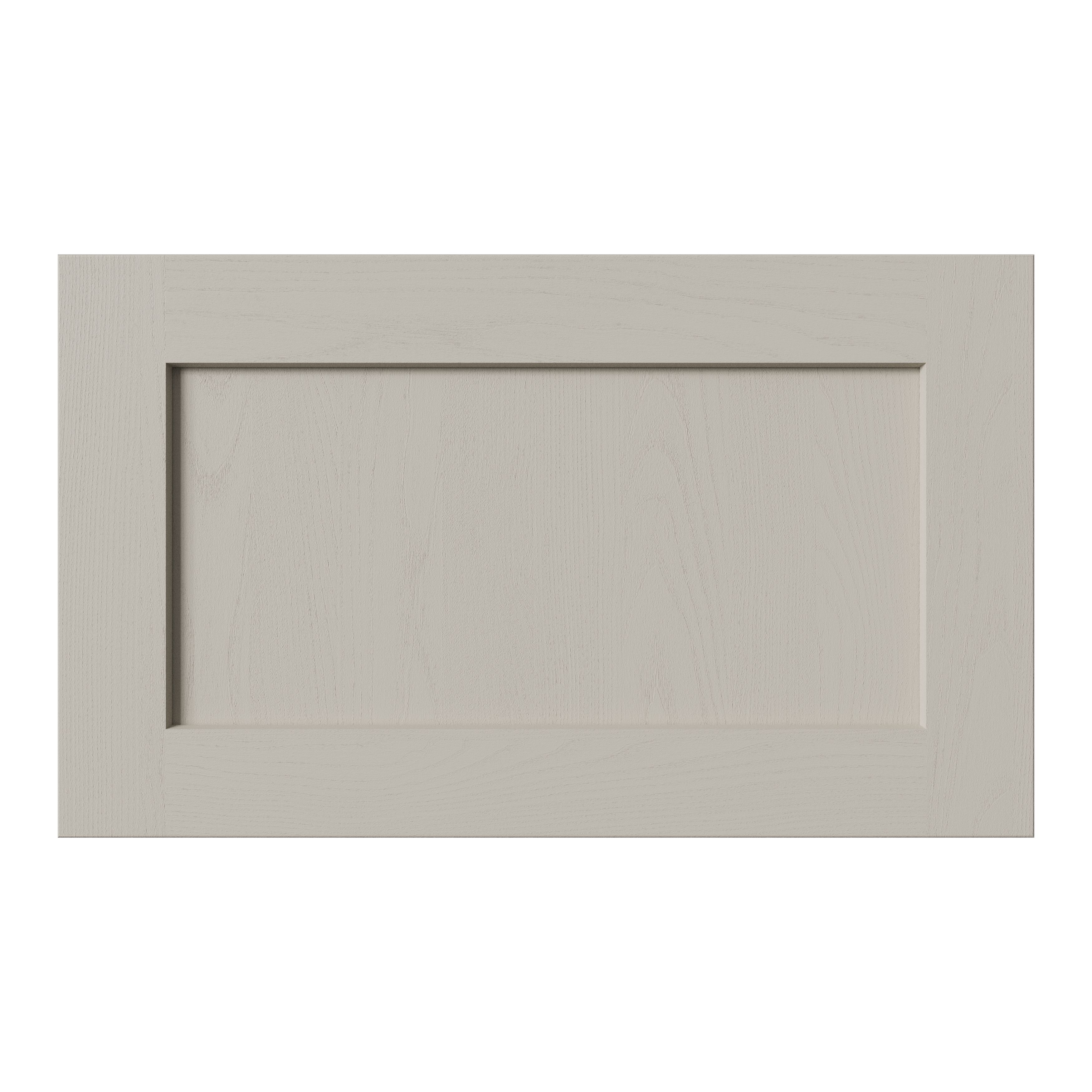Tydeman Matt pebble Shaker Bridging door & pan drawer front, 356mm x 20mm x 597mm 600mm