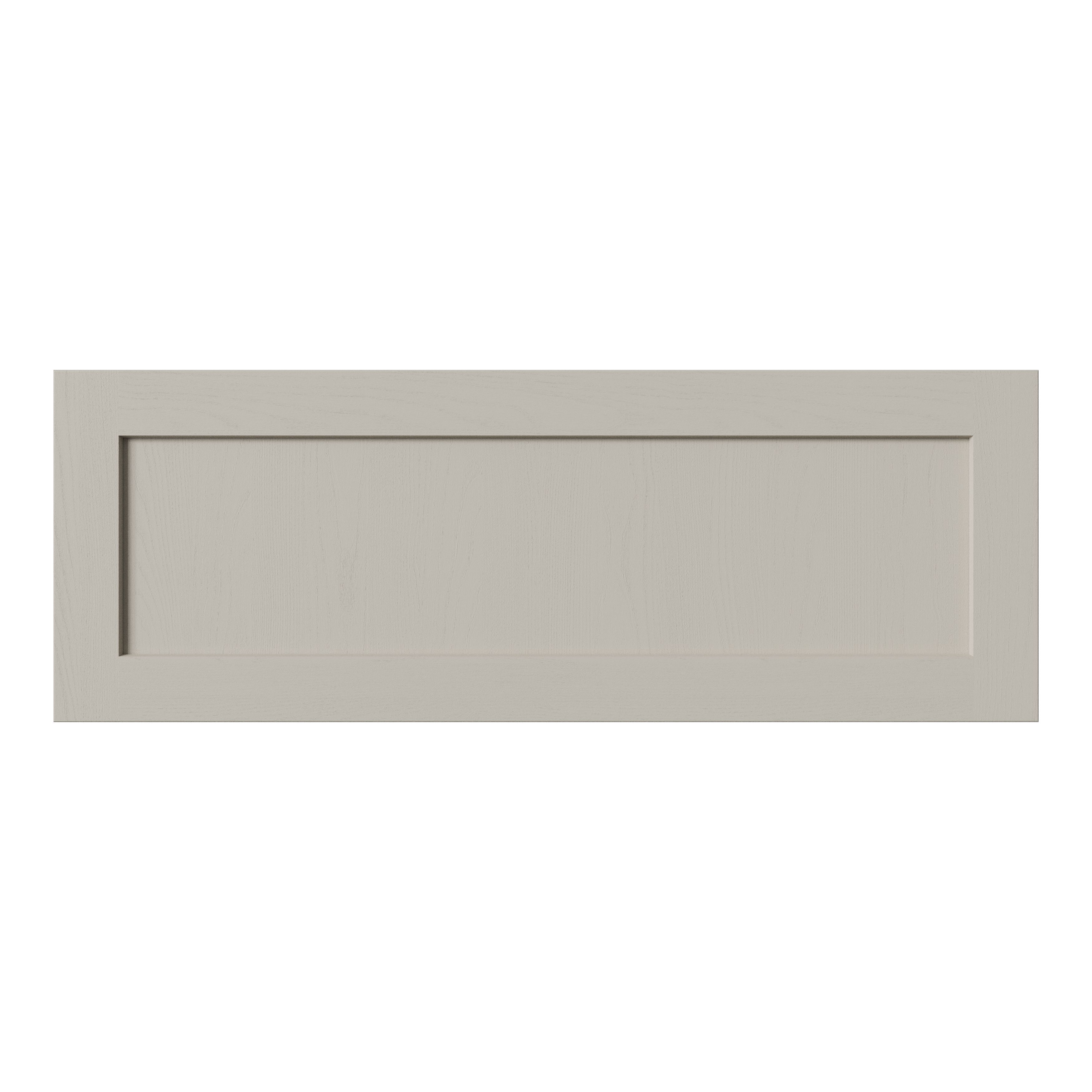 Tydeman Matt pebble Shaker Bridging door & pan drawer front, 356mm x 20mm x 997mm 1000mm