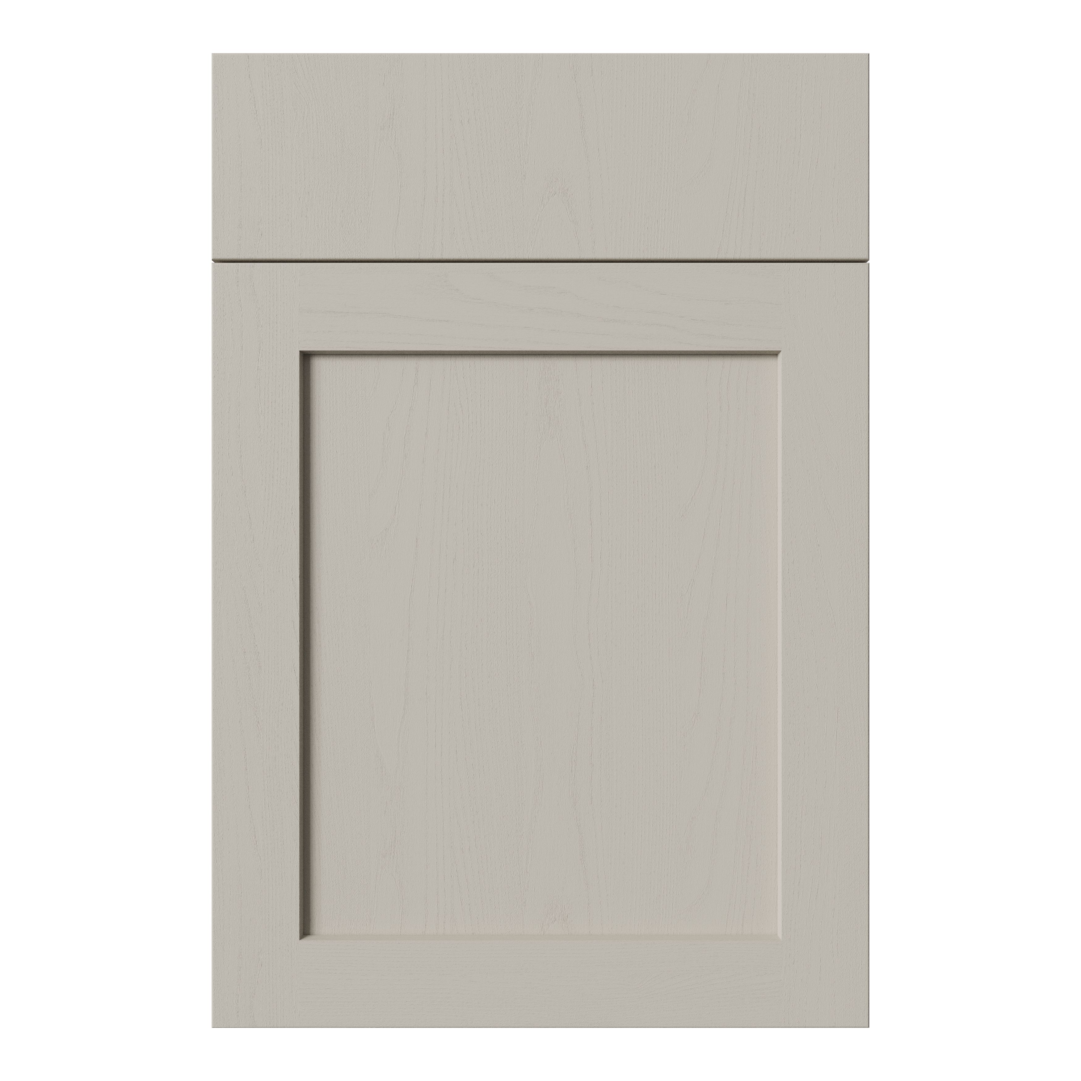 Tydeman Matt pebble Shaker Drawerline Cabinet door (W)500mm (H)720mm (T)20mm