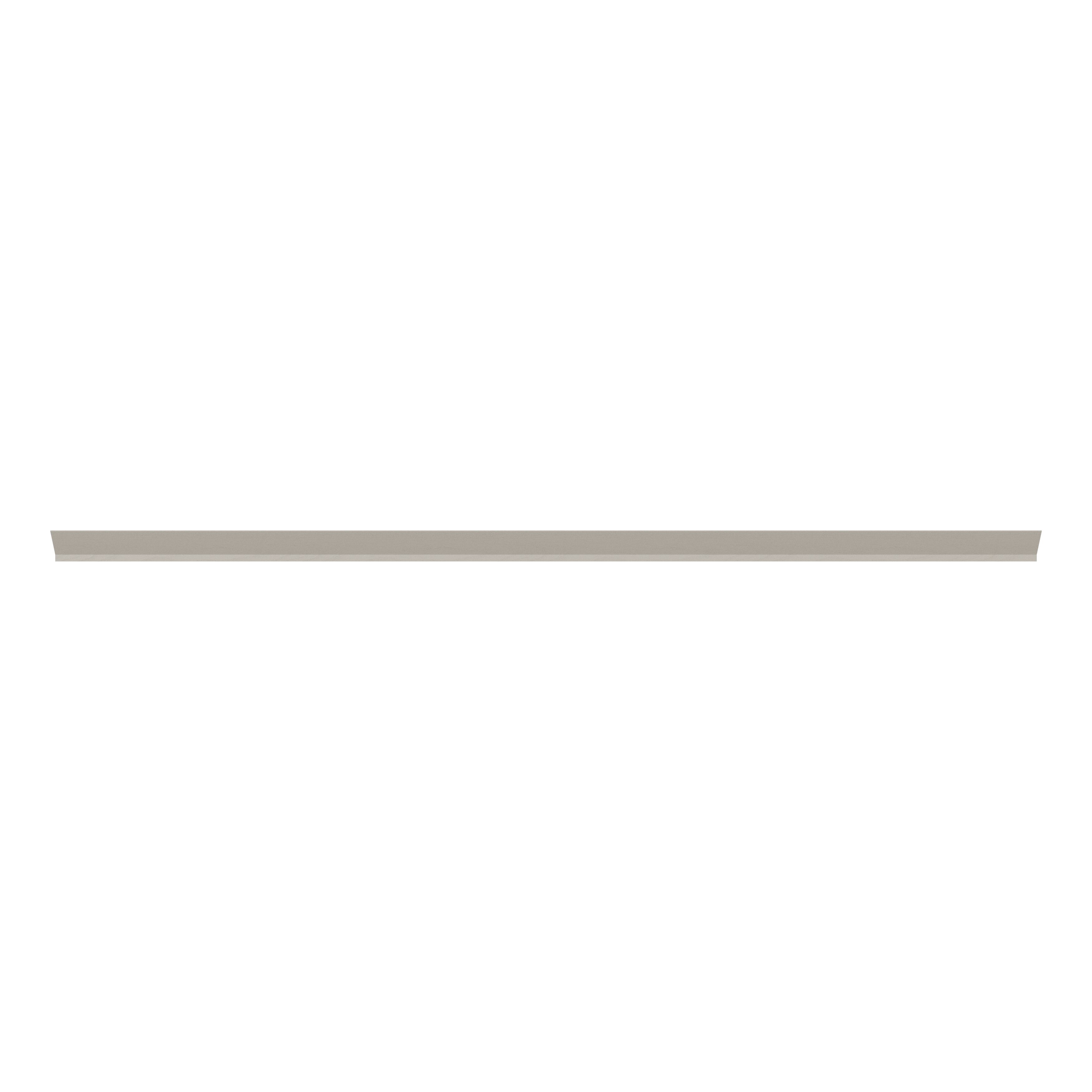 Tydeman Matt pebble Straight Cornice, (L)2400mm (H)72.5mm
