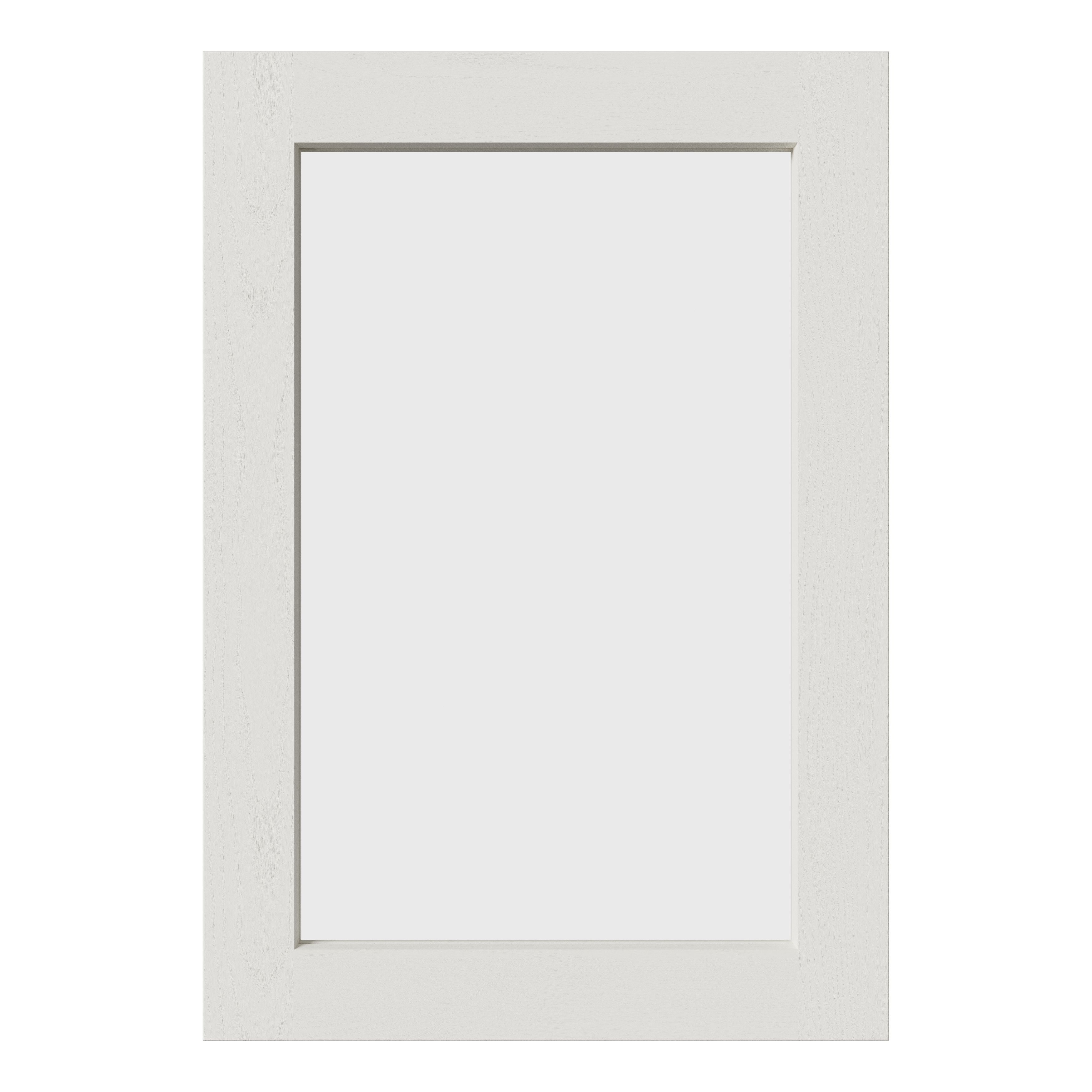 Tydeman Matt porcelain Shaker Glazed Cabinet door (W)500mm (H)720mm (T)20mm