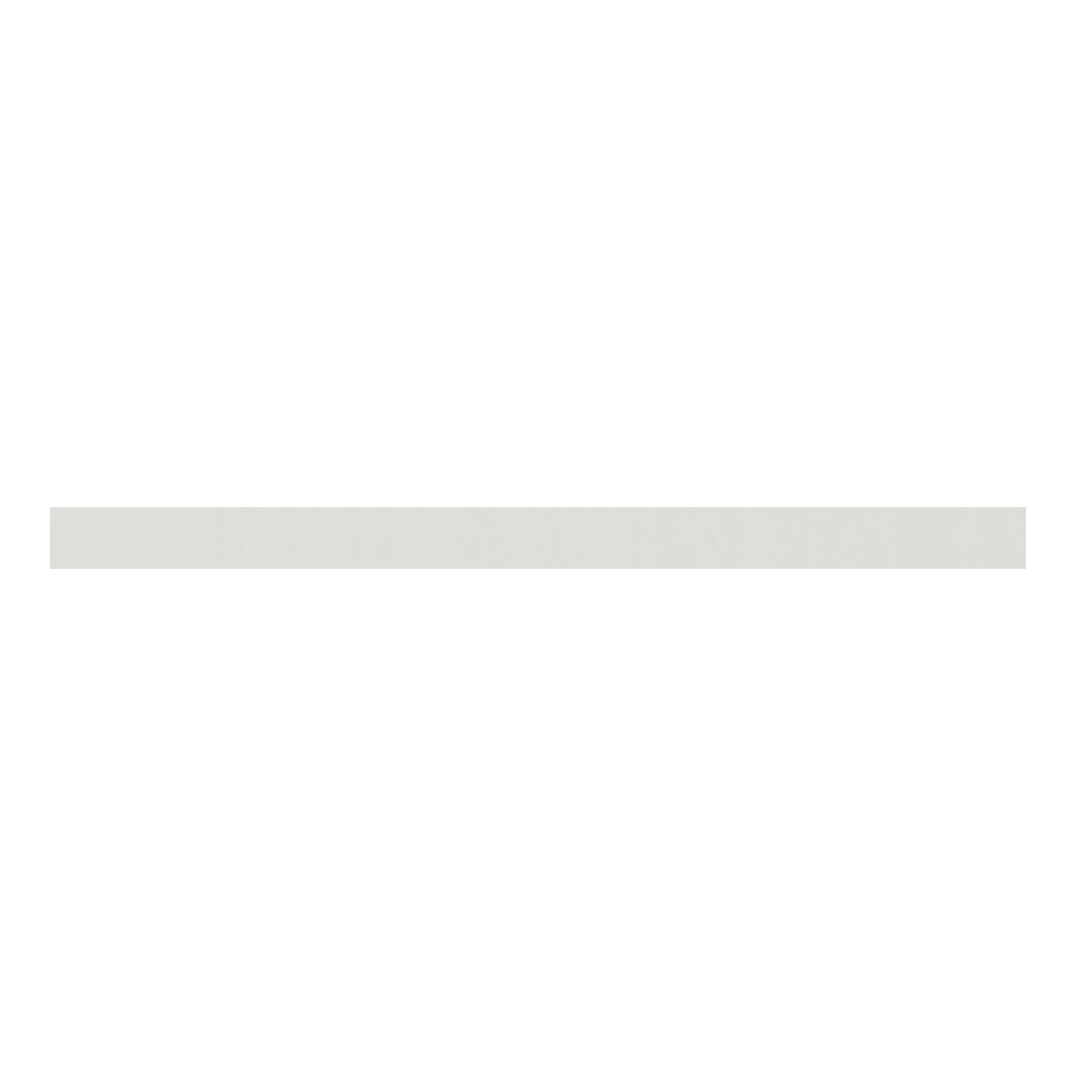 Tydeman Porcelain Painted wood effect Square edge Plinth, (L)2400mm