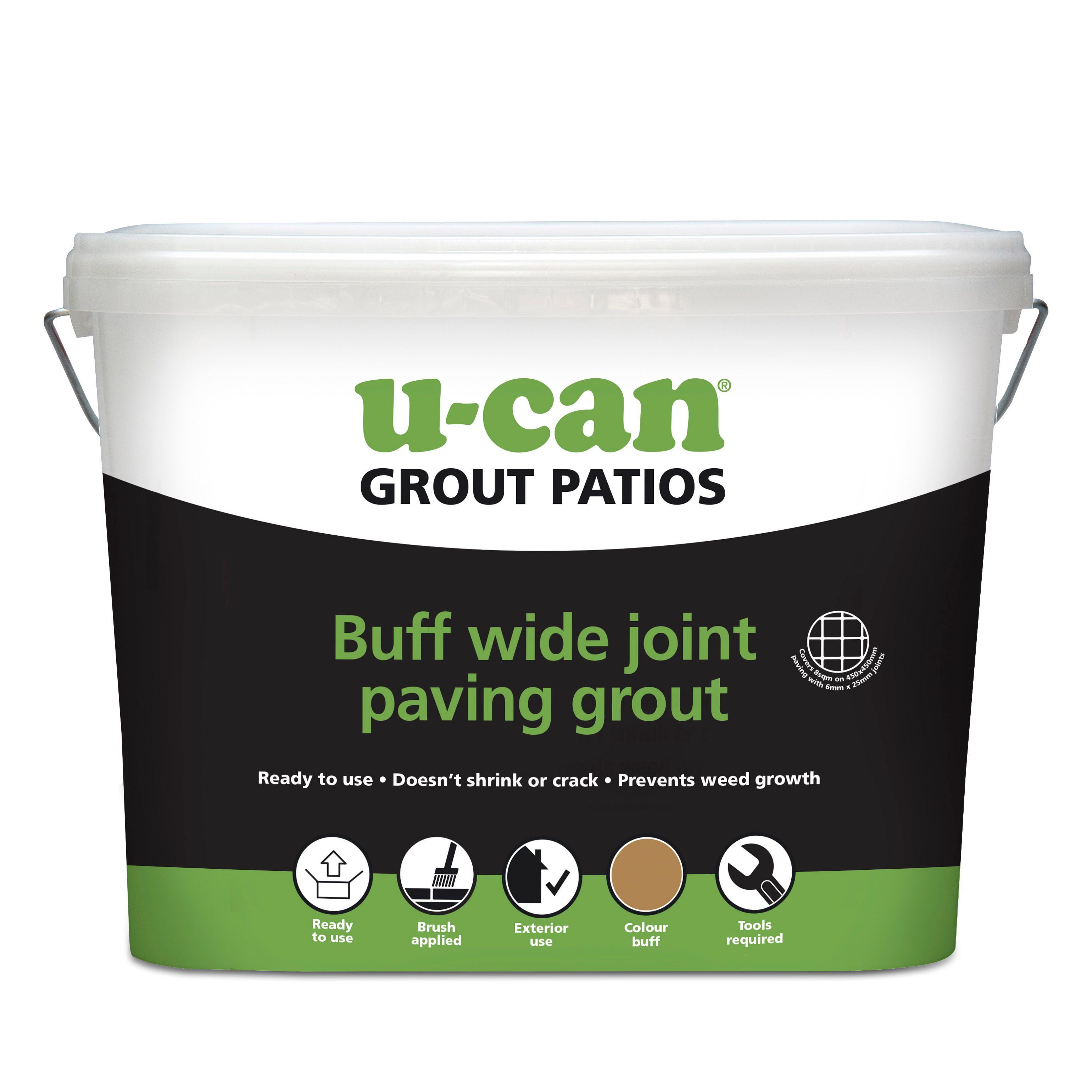 UCan Ready for use Paving joint repair grout, 10kg Tub DIY at B&Q