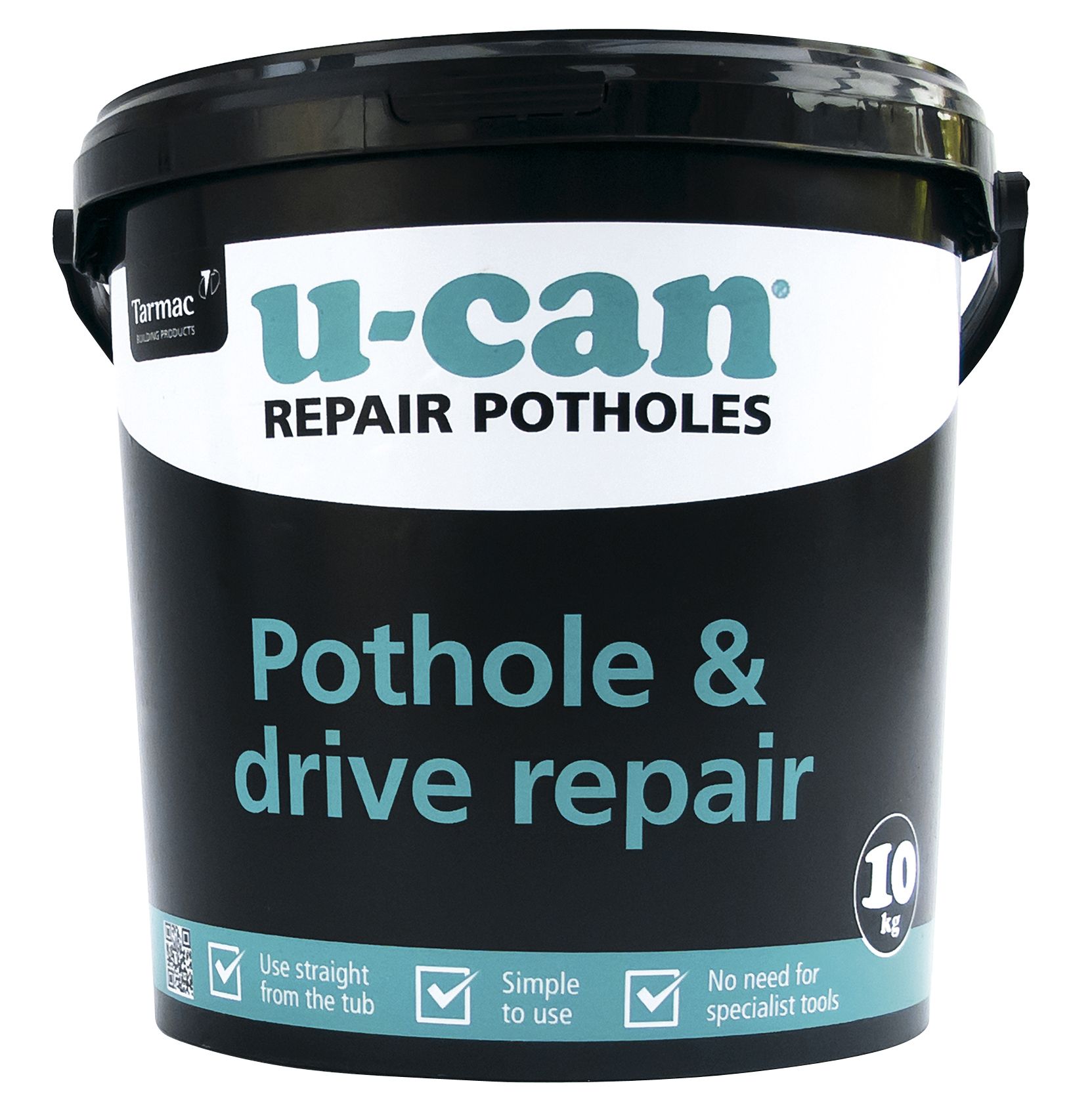 U-Can Ready Mixed Pothole Repair Mortar, 10kg Tub | DIY At B&Q