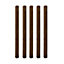 UC4 Brown Square Wooden Fence post (H)1.8m (W)100mm, Pack of 5