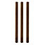 UC4 Brown Square Wooden Fence post (H)2.1m (W)100mm, Pack of 3