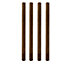 UC4 Brown Square Wooden Fence post (H)2.1m (W)100mm, Pack of 4