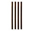 UC4 Brown Square Wooden Fence post (H)2.1m (W)75mm, Pack of 4