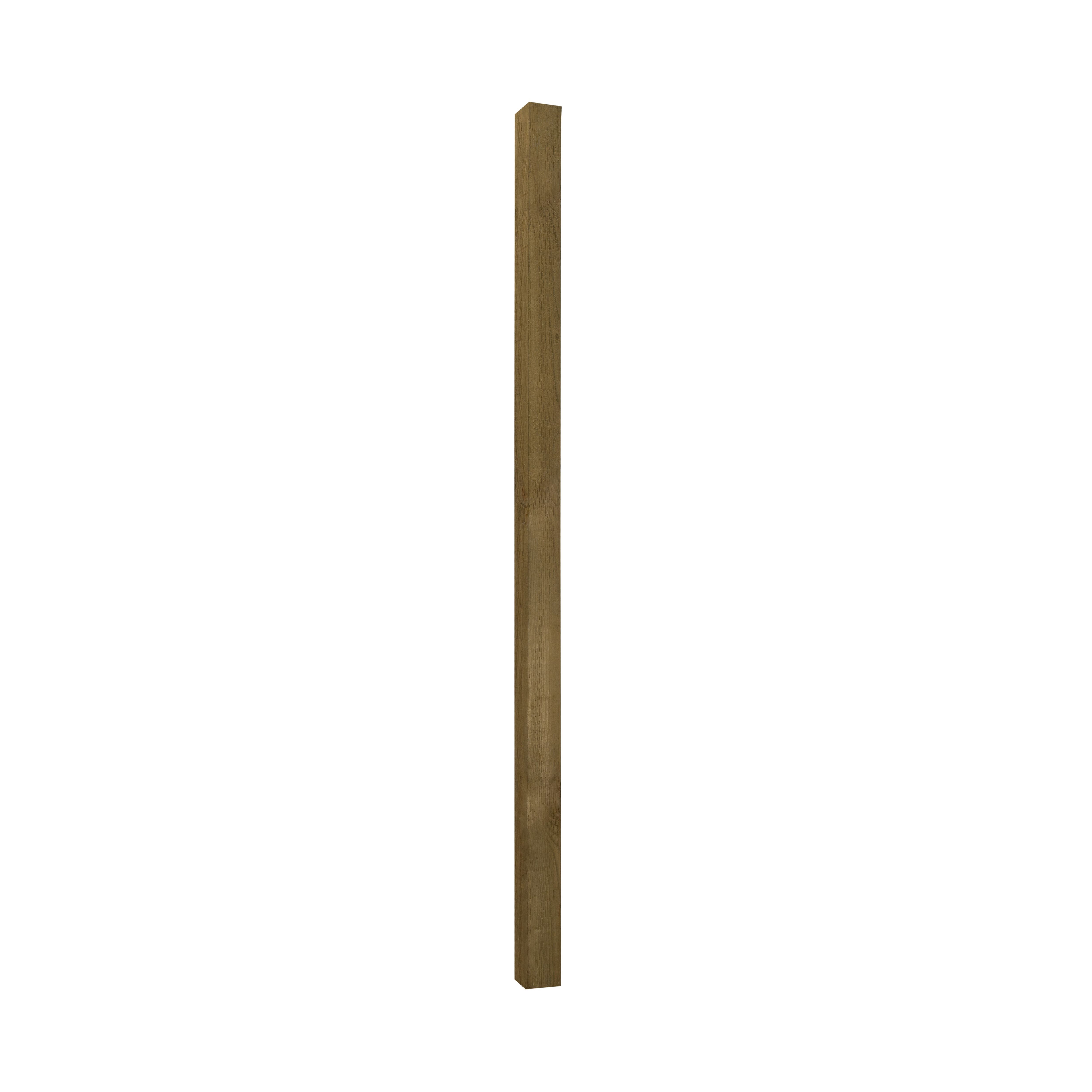 UC4 Green Square Wooden Fence post (H)1.8m (W)75mm, Pack of 3 | DIY at B&Q