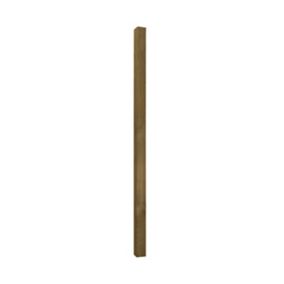UC4 Green Square Wooden Fence post (H)1.8m (W)75mm, Pack of 3